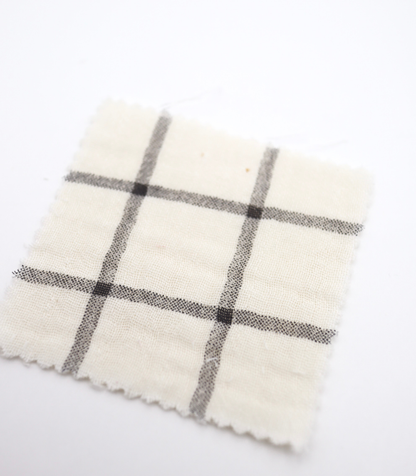 【25SS-066】チェックプリントトリプルガーゼ　/0.5ｙあたり=～1025円