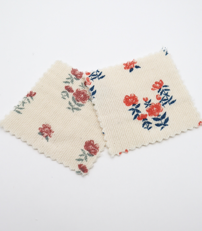 【25SS-276】フラワープリントダブルガーゼ　0.5ｙあたり=～965円