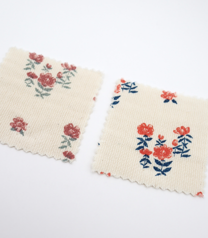 【25SS-276】フラワープリントダブルガーゼ　0.5ｙあたり=～965円