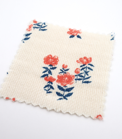 【25SS-276】フラワープリントダブルガーゼ　0.5ｙあたり=～965円