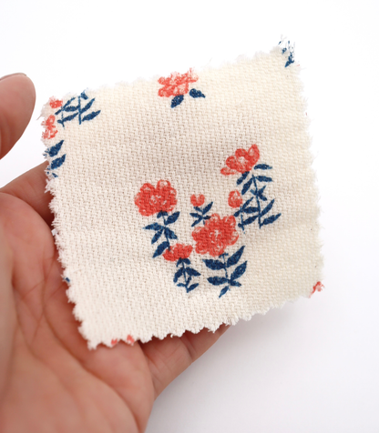 【25SS-276】フラワープリントダブルガーゼ　0.5ｙあたり=～965円