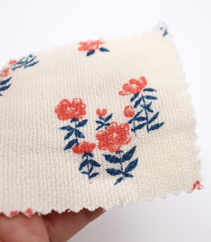 【25SS-276】フラワープリントダブルガーゼ　0.5ｙあたり=～965円