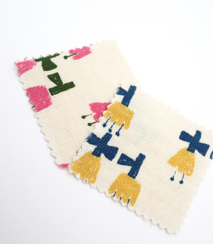 【25SS-275】チューリッププリントダブルガーゼ　/0.5ｙあたり=～965円