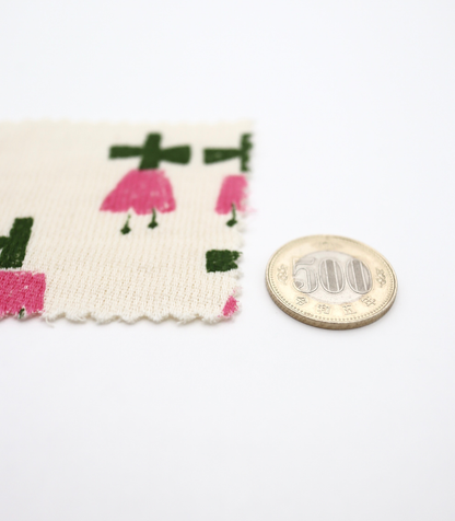 【25SS-275】チューリッププリントダブルガーゼ　/0.5ｙあたり=～965円