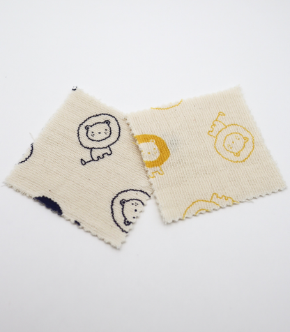 【25SS-274】ライオンプリントダブルガーゼ　/0.5ｙあたり=～965円