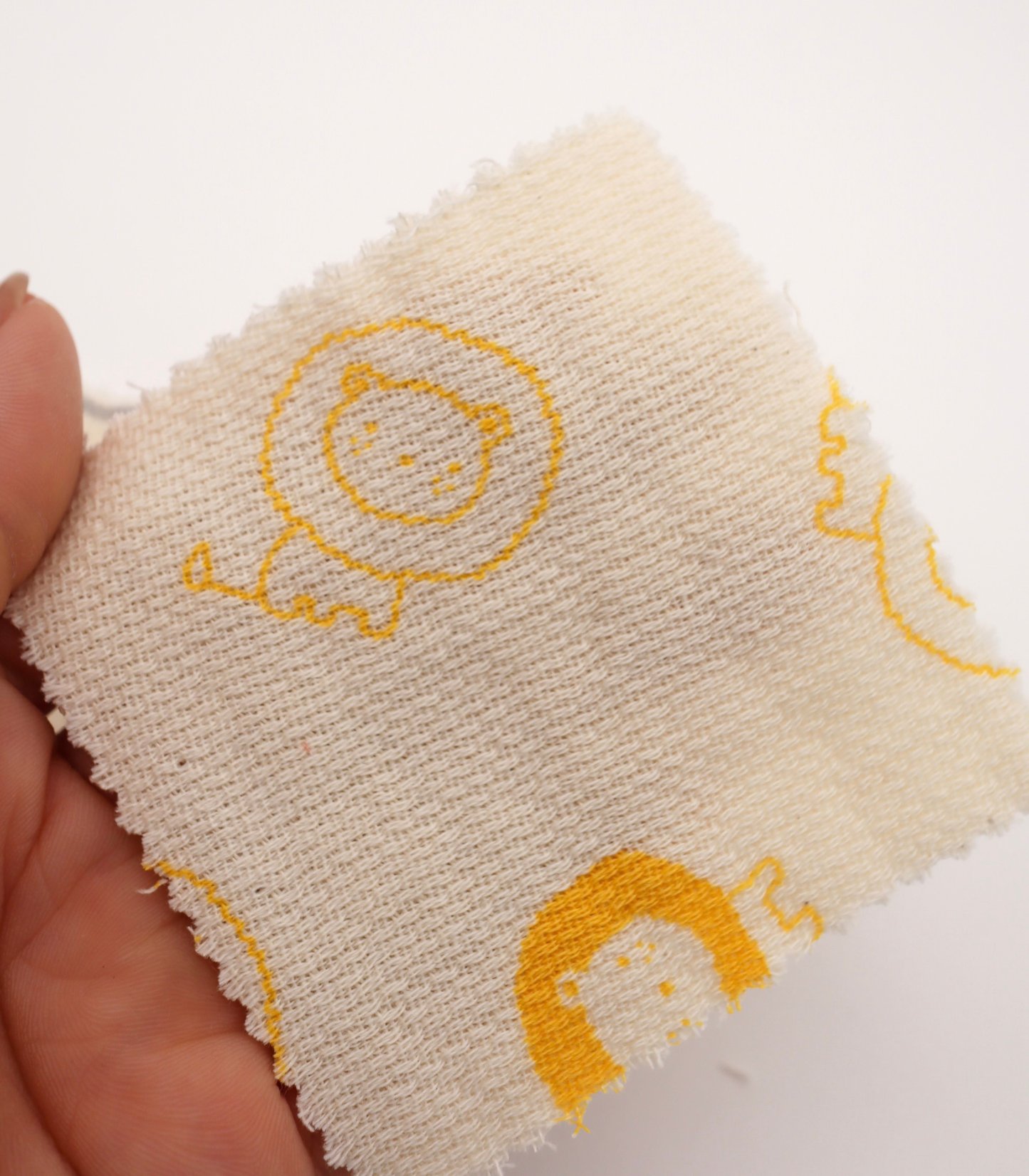 【25SS-274】ライオンプリントダブルガーゼ　/0.5ｙあたり=～965円