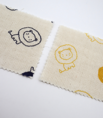 【25SS-274】ライオンプリントダブルガーゼ　/0.5ｙあたり=～965円