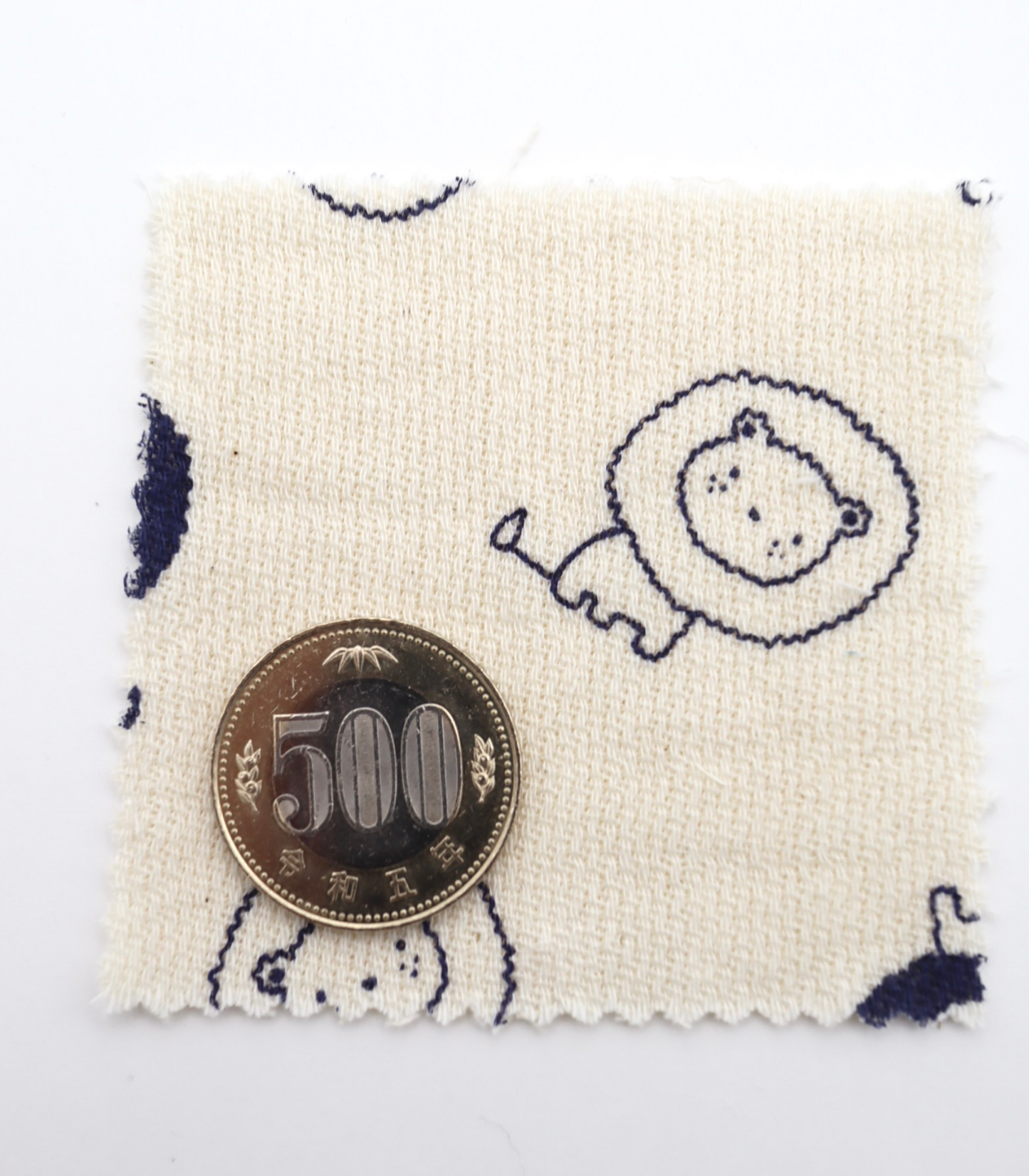 【25SS-274】ライオンプリントダブルガーゼ　/0.5ｙあたり=～965円