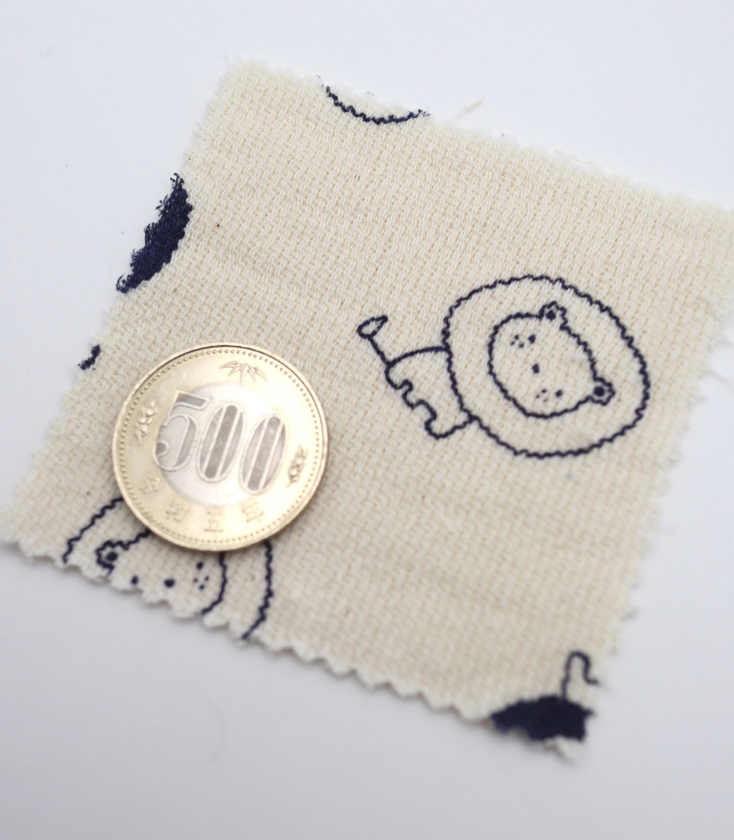 【25SS-274】ライオンプリントダブルガーゼ　/0.5ｙあたり=～965円