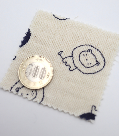 【25SS-274】ライオンプリントダブルガーゼ　/0.5ｙあたり=～965円