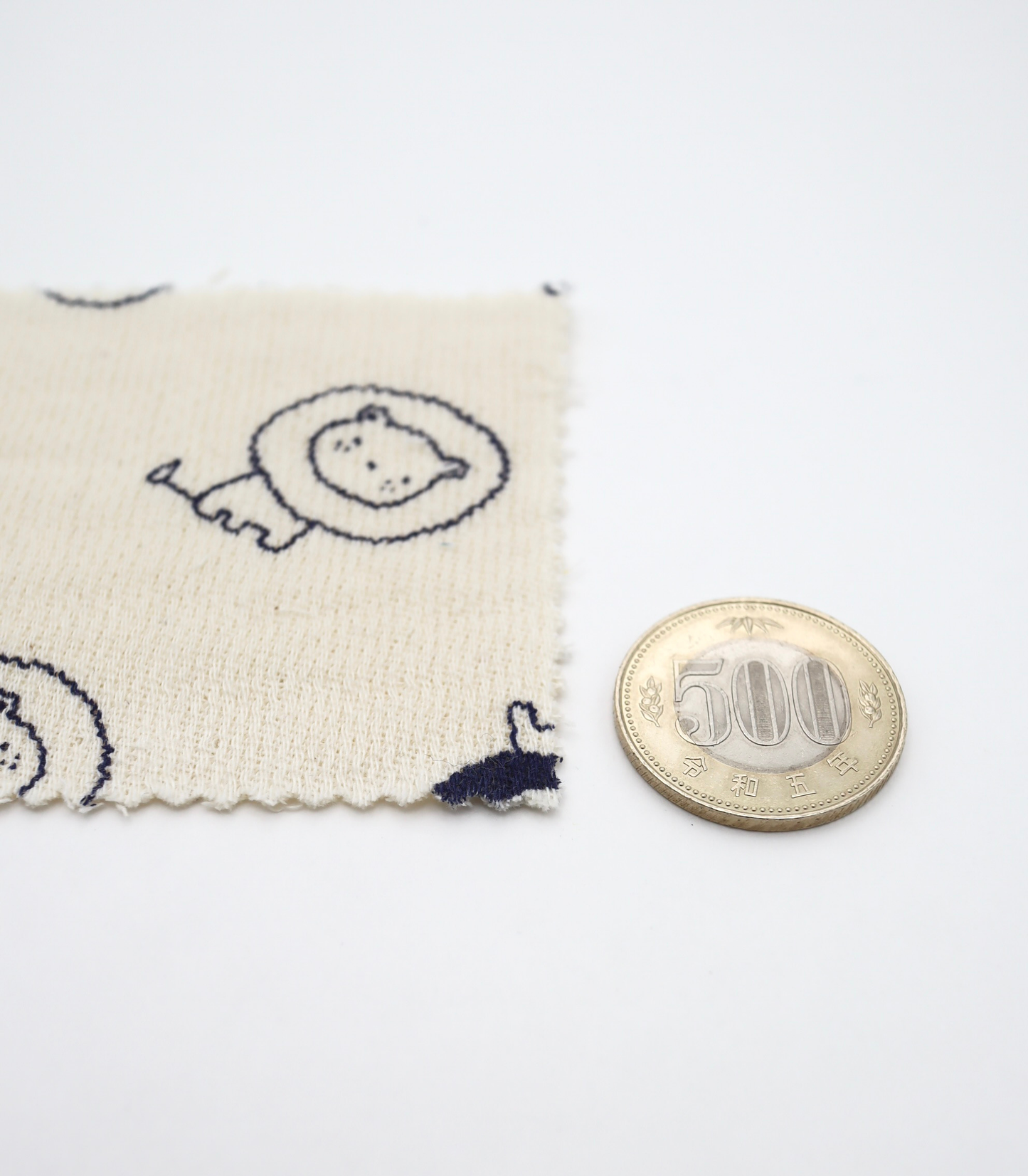 【25SS-274】ライオンプリントダブルガーゼ　/0.5ｙあたり=～965円