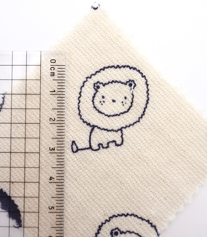 【25SS-274】ライオンプリントダブルガーゼ　/0.5ｙあたり=～965円