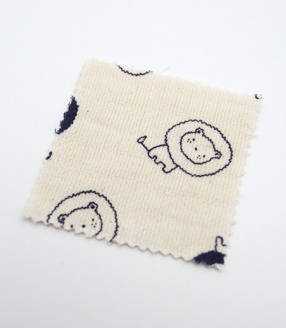 【25SS-274】ライオンプリントダブルガーゼ　/0.5ｙあたり=～965円