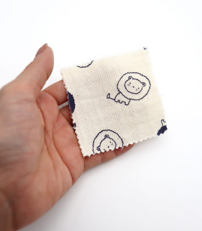 【25SS-274】ライオンプリントダブルガーゼ　/0.5ｙあたり=～965円