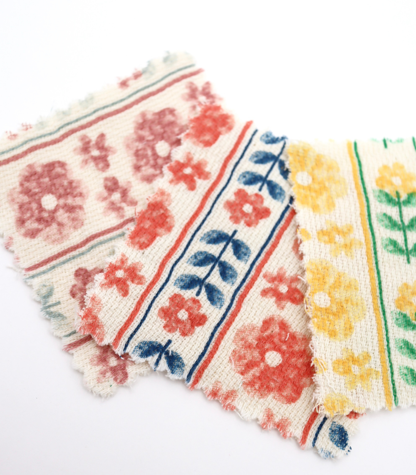 【25SS-272】ストライプフラワープリントダブルガーゼ　/0.5ｙあたり=～965円