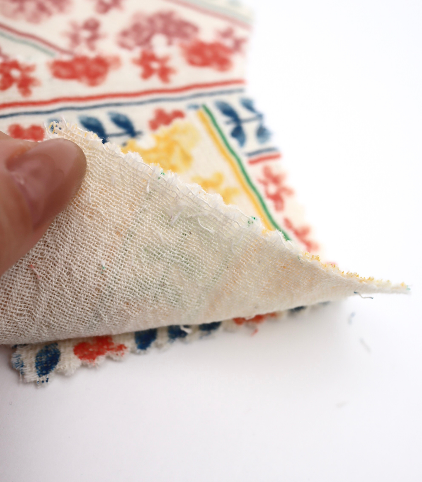 【25SS-272】ストライプフラワープリントダブルガーゼ　/0.5ｙあたり=～965円