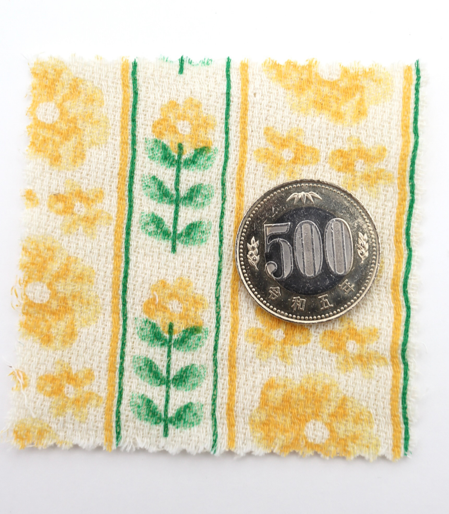 【25SS-272】ストライプフラワープリントダブルガーゼ　/0.5ｙあたり=～965円