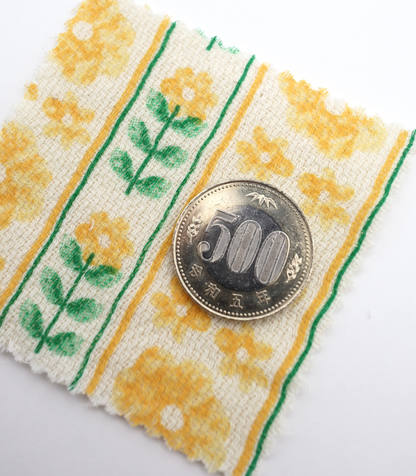 【25SS-272】ストライプフラワープリントダブルガーゼ　/0.5ｙあたり=～965円