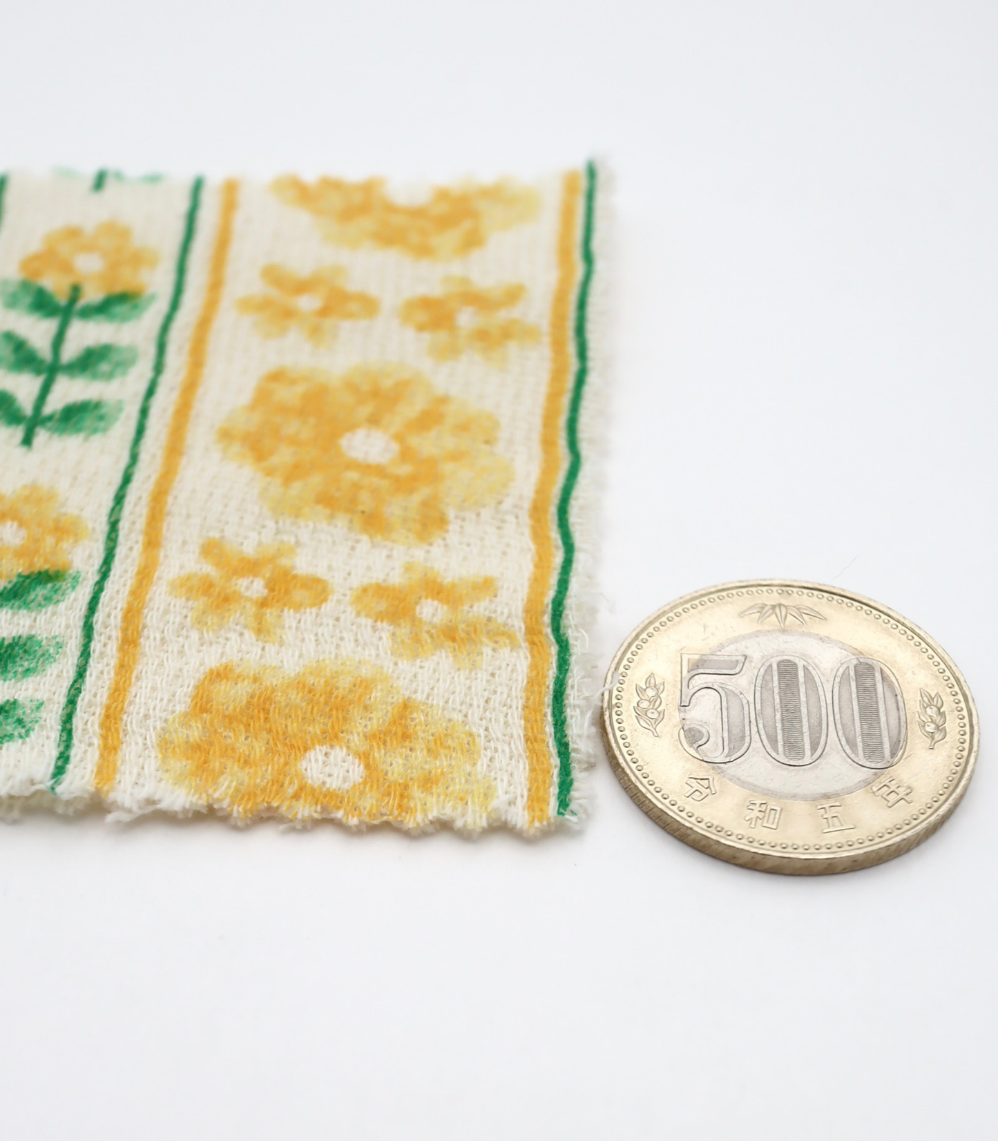 【25SS-272】ストライプフラワープリントダブルガーゼ　/0.5ｙあたり=～965円