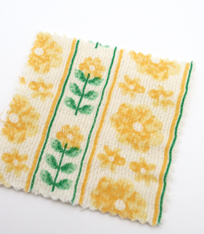 【25SS-272】ストライプフラワープリントダブルガーゼ　/0.5ｙあたり=～965円