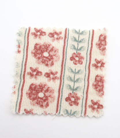 【25SS-272】ストライプフラワープリントダブルガーゼ　/0.5ｙあたり=～965円