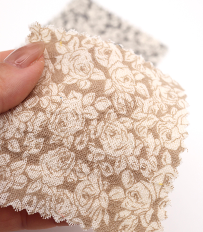 【25SS-273】ローズプリントダブルガーゼ　/0.5ｙあたり=～965円