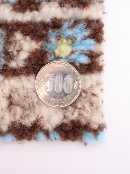 ハート×トナカイ×フラワーキリム柄ボア生地｜【生地幅】約152センチ 【混率】ポリエステル100%｜ドッグウェア・KIDSウエア・冬用アウター・冬雑貨向け｜26AW-398