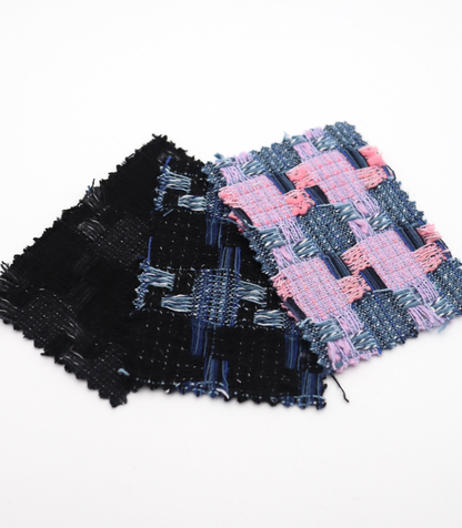 【25SS-351】デニム風ミックスヤーンツイード　/0.5ｙあたり=～1320円