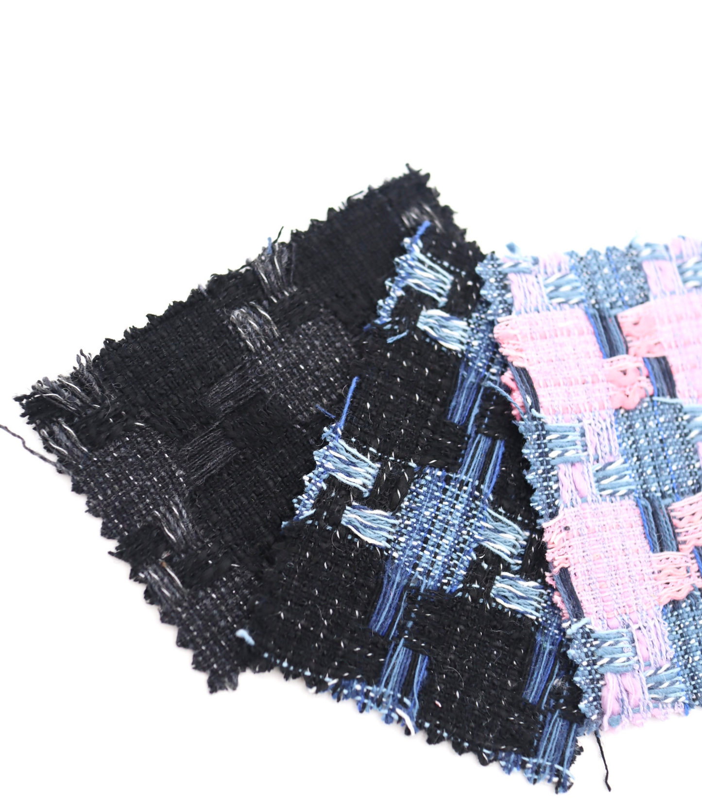 【25SS-351】デニム風ミックスヤーンツイード　/0.5ｙあたり=～1320円