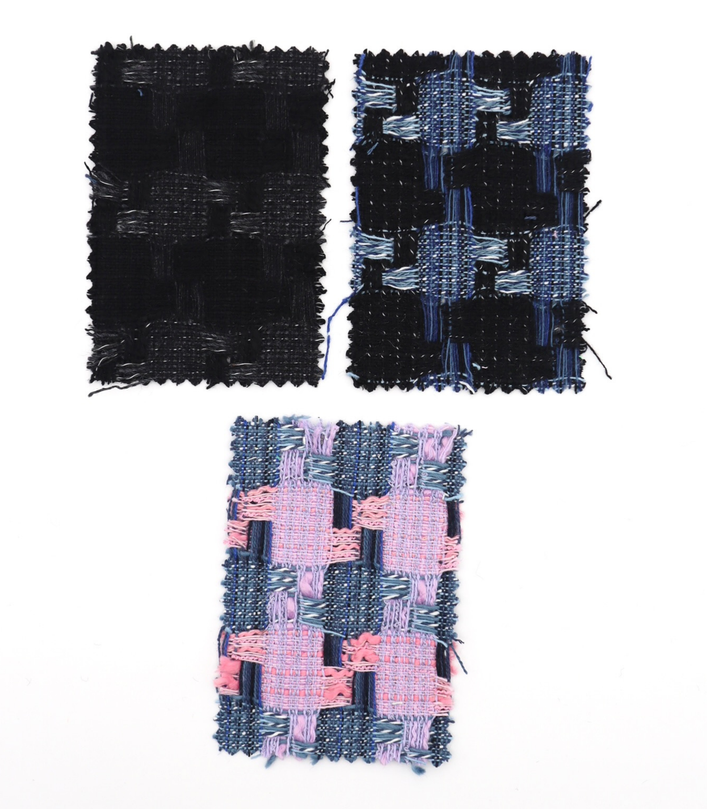 【25SS-351】デニム風ミックスヤーンツイード　/0.5ｙあたり=～1320円