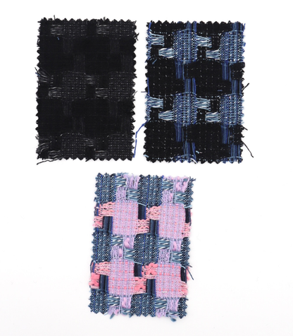 【25SS-351】デニム風ミックスヤーンツイード　/0.5ｙあたり=～1320円