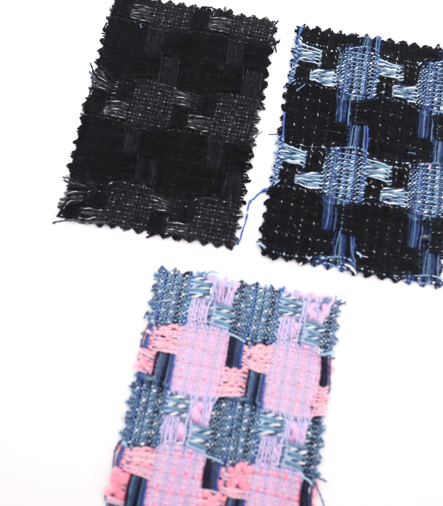 【25SS-351】デニム風ミックスヤーンツイード　/0.5ｙあたり=～1320円