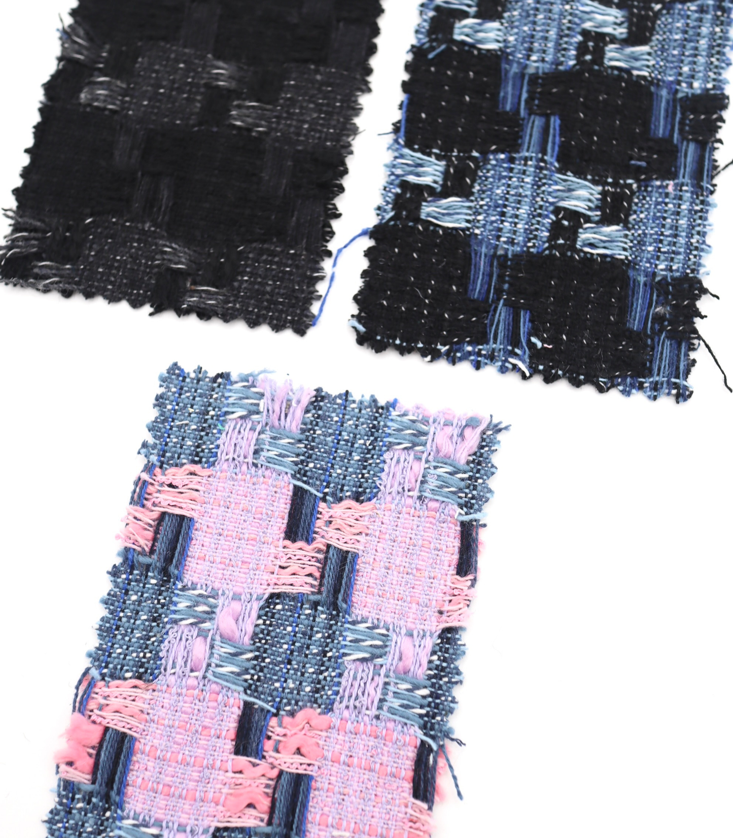 【25SS-351】デニム風ミックスヤーンツイード　/0.5ｙあたり=～1320円