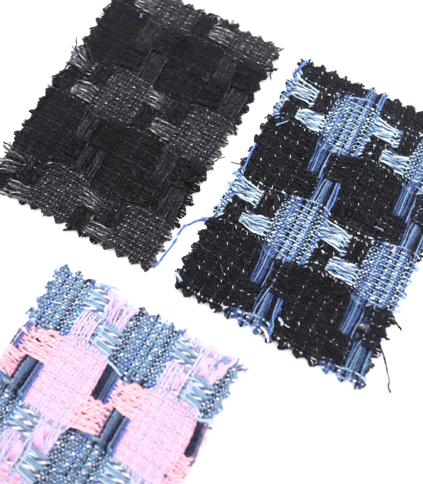 【25SS-351】デニム風ミックスヤーンツイード　/0.5ｙあたり=～1320円