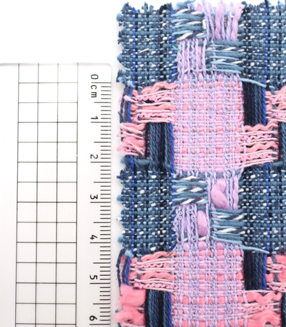 【25SS-351】デニム風ミックスヤーンツイード　/0.5ｙあたり=～1320円