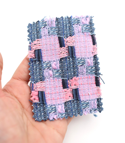 【25SS-351】デニム風ミックスヤーンツイード　/0.5ｙあたり=～1320円