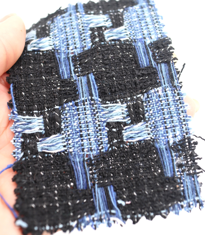 【25SS-351】デニム風ミックスヤーンツイード　/0.5ｙあたり=～1320円