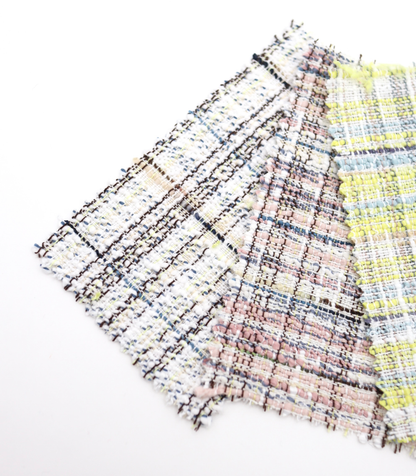 【25SS-353】コットンライクヤーンミックスツイード　/0.5ｙあたり=945円