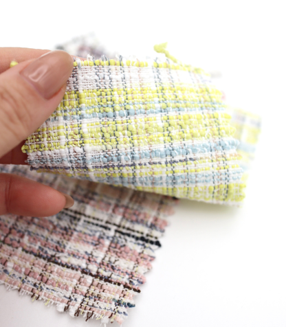 【25SS-353】コットンライクヤーンミックスツイード　/0.5ｙあたり=945円