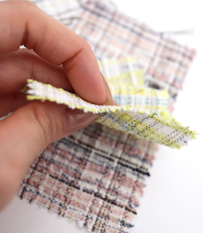 【25SS-353】コットンライクヤーンミックスツイード　/0.5ｙあたり=945円