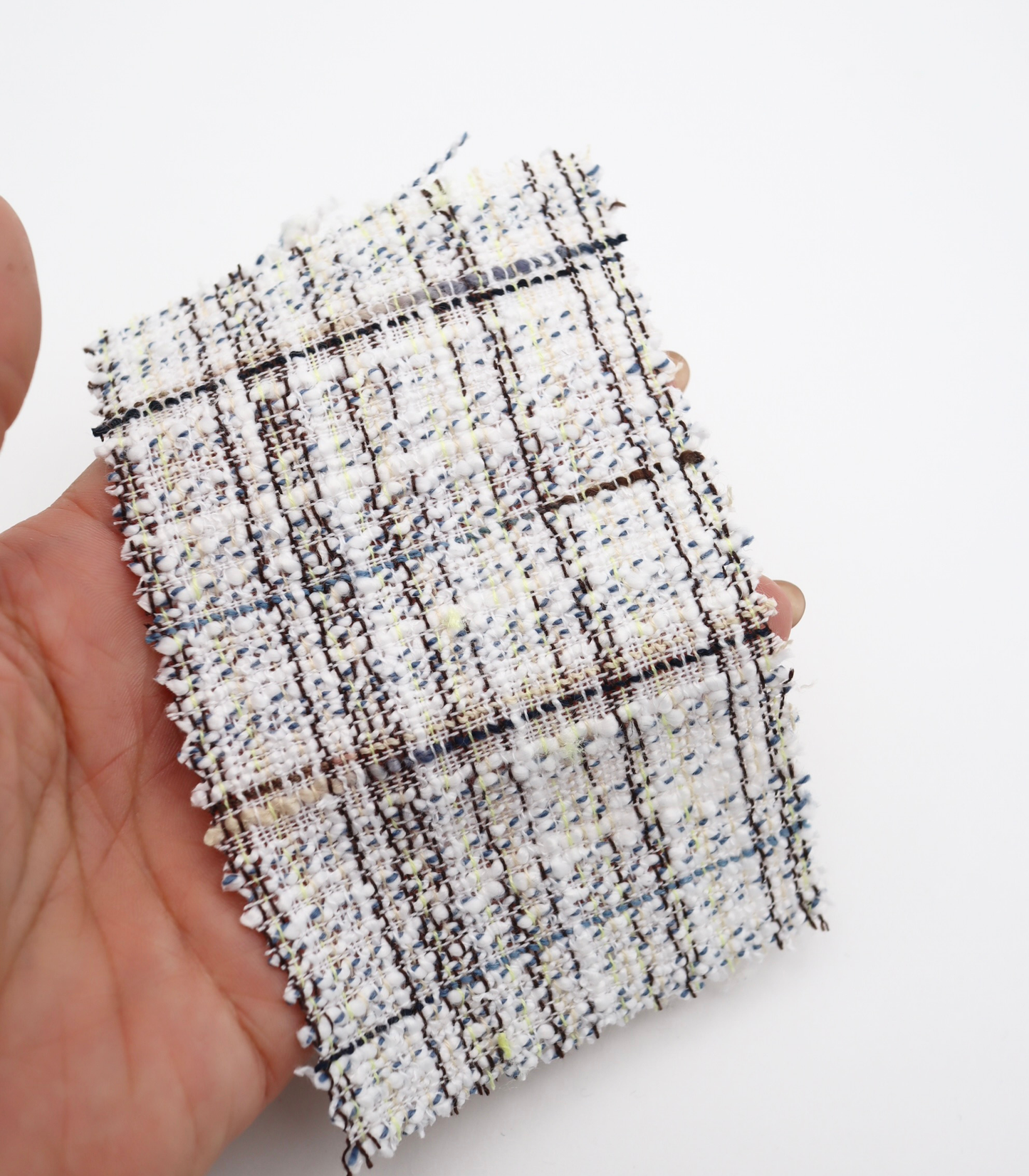 【25SS-353】コットンライクヤーンミックスツイード　/0.5ｙあたり=945円