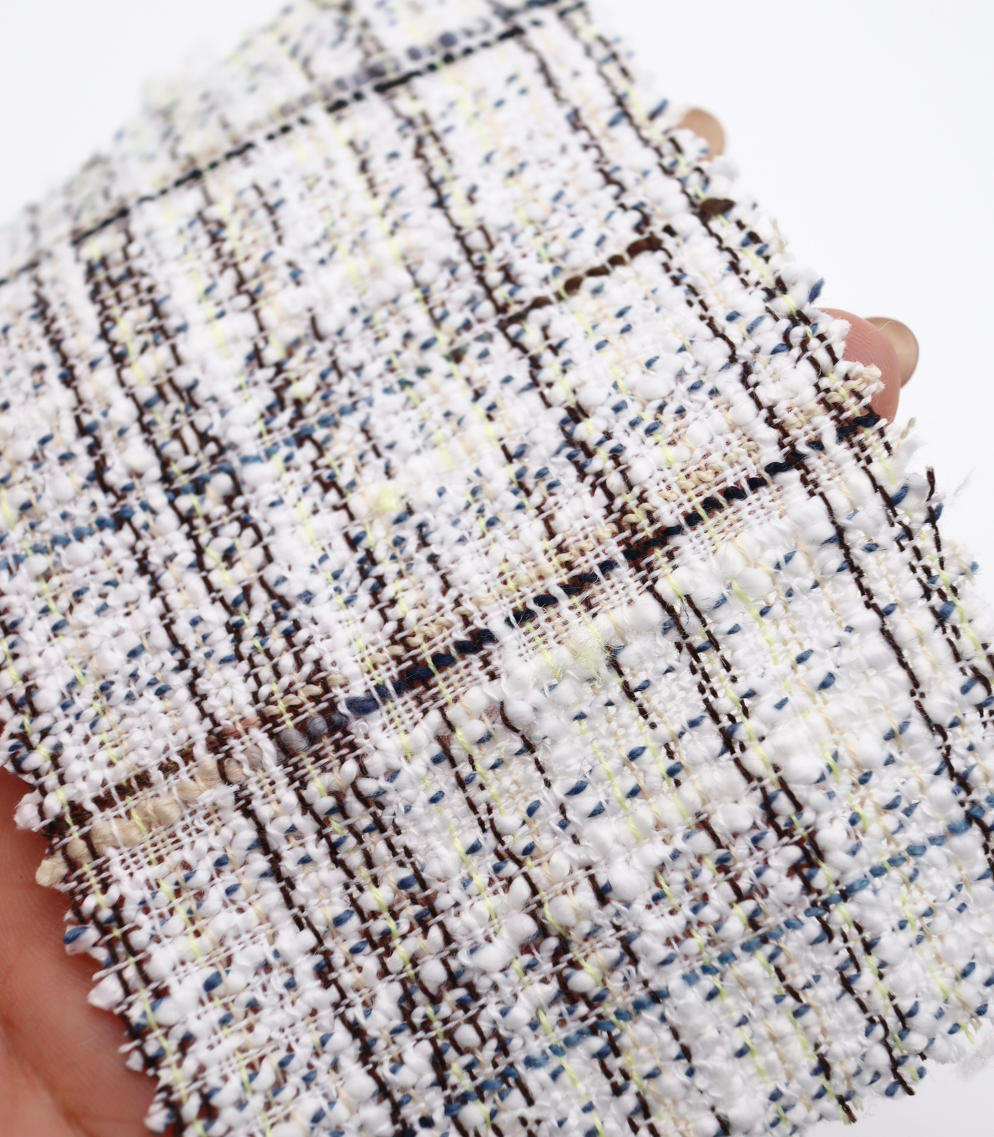 【25SS-353】コットンライクヤーンミックスツイード　/0.5ｙあたり=945円