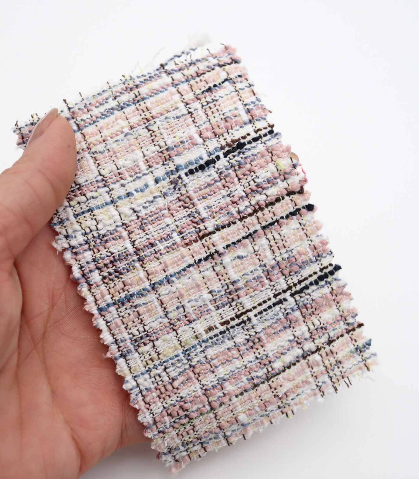 【25SS-353】コットンライクヤーンミックスツイード　/0.5ｙあたり=945円