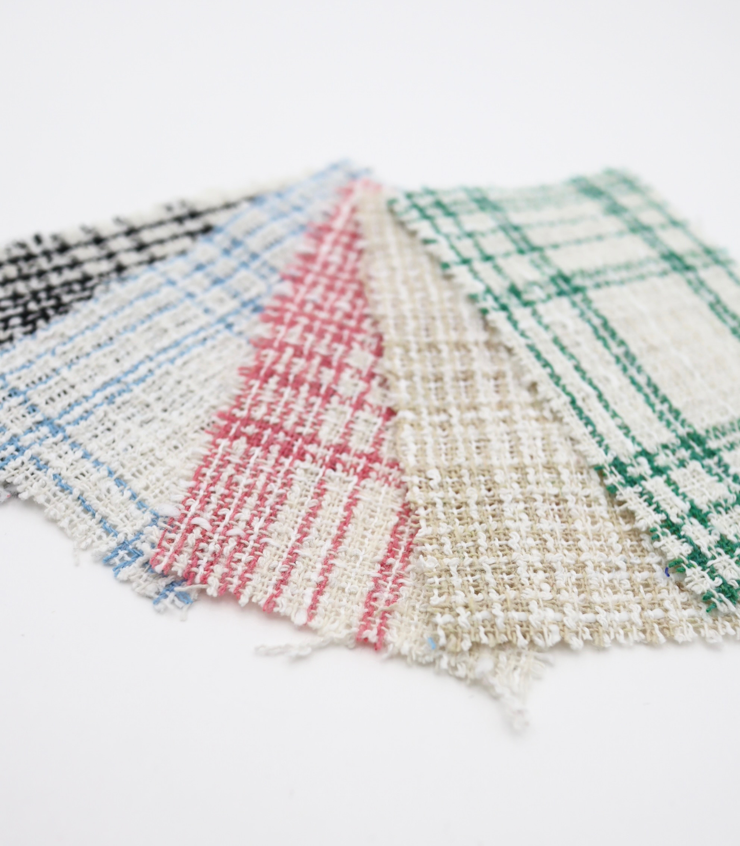 コットンライク・チェックツイード｜142cm幅・ポリエステル100%・中肉・ナチュラル質感・高通気・軽量・イージーケア｜ドッグウェア・春夏シャツジャケット・ジレ・セットアップ・エプロン向き｜25SS-352【生地仕入れ代行卸】