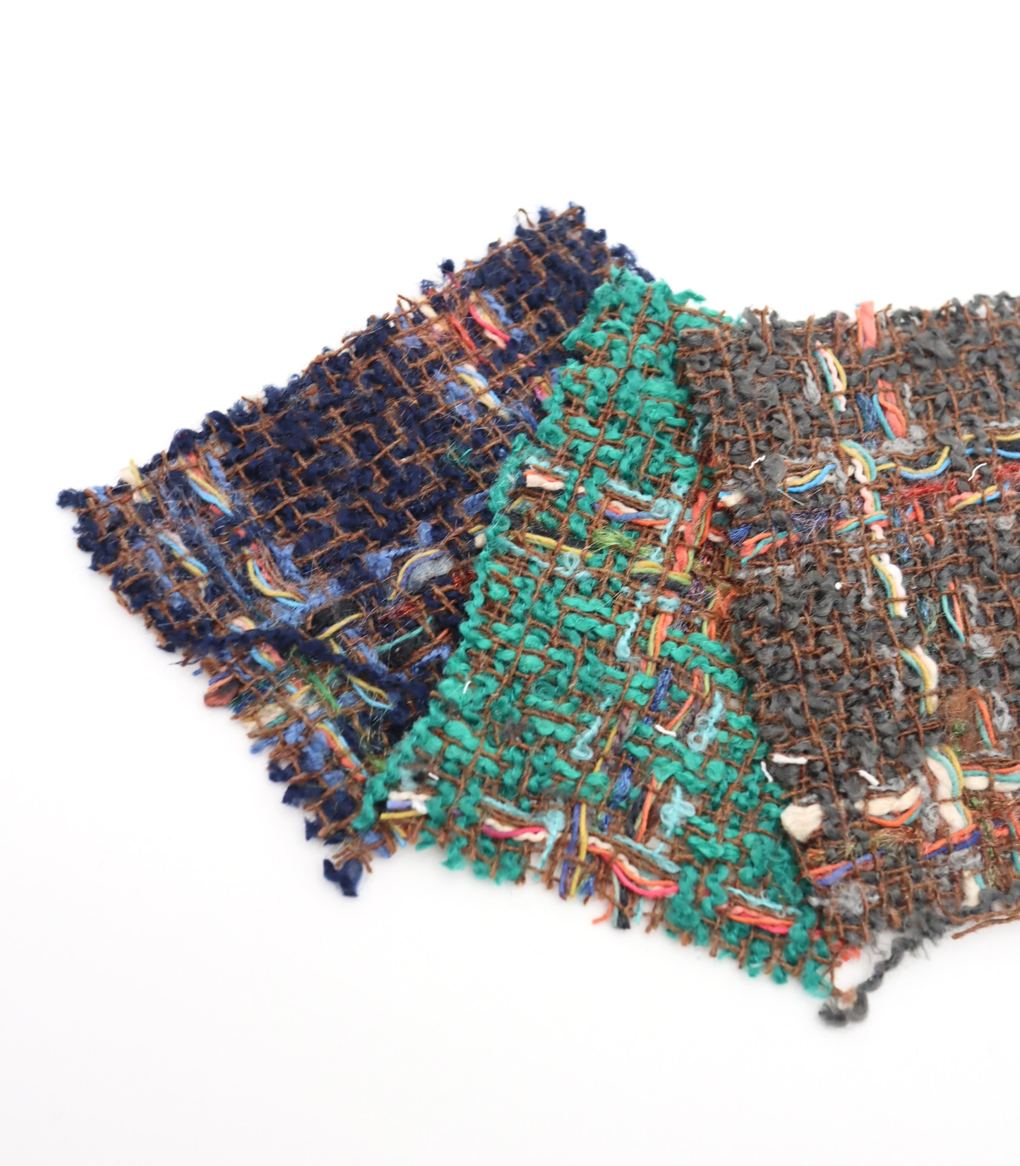 「韓国直輸入ツイード生地 25SS-203｜カラフルミックスカラー｜ポリエステル100％｜ジャケット・スカート・小物用生地」