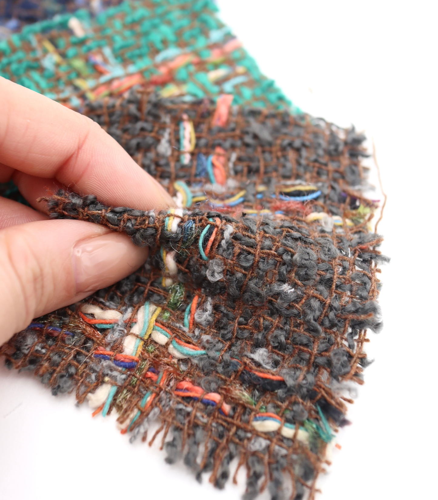 【25SS-349】カラフルヤーンミックスツイード　/0.5ｙあたり=～995円