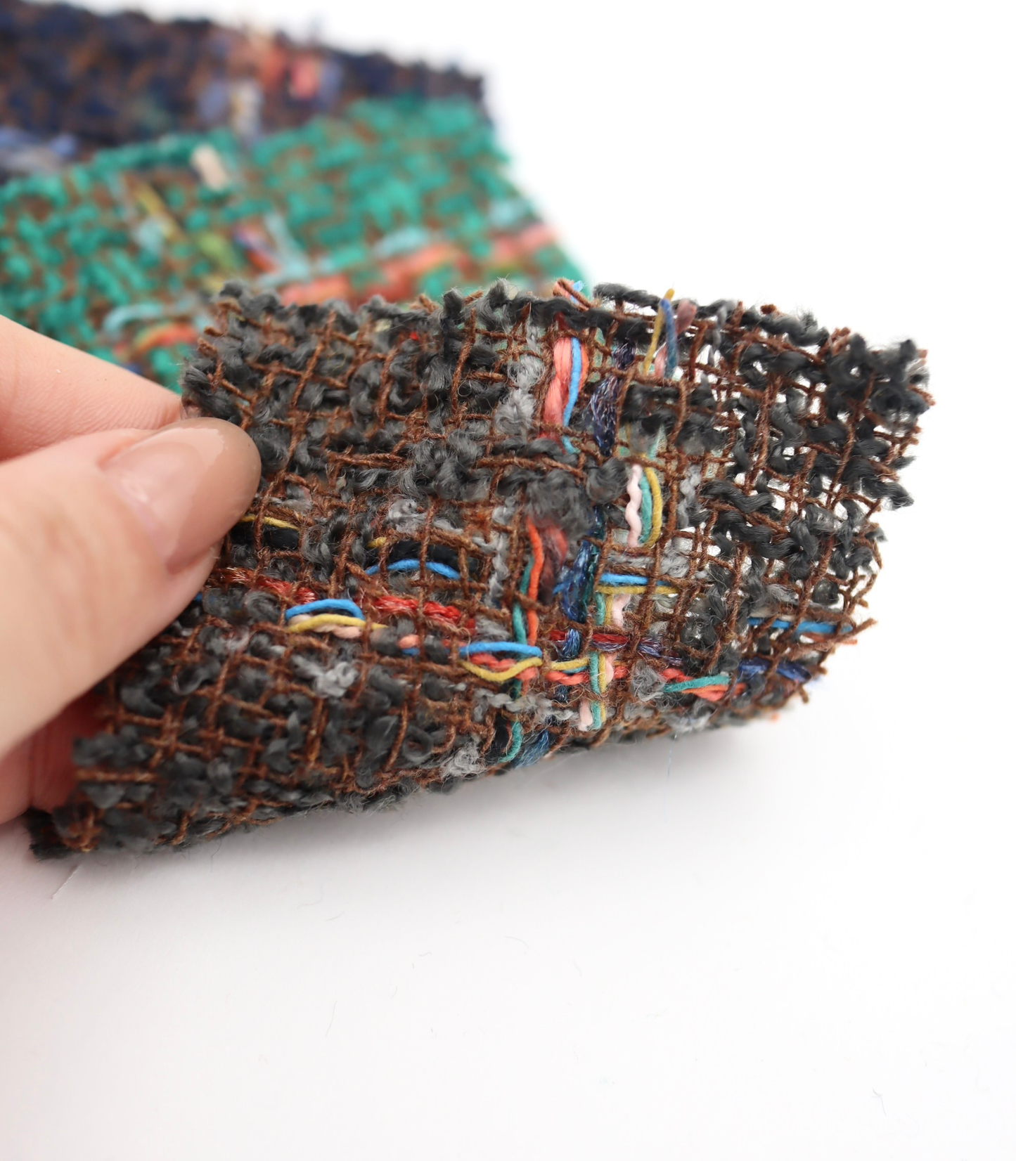 【25SS-349】カラフルヤーンミックスツイード　/0.5ｙあたり=～995円