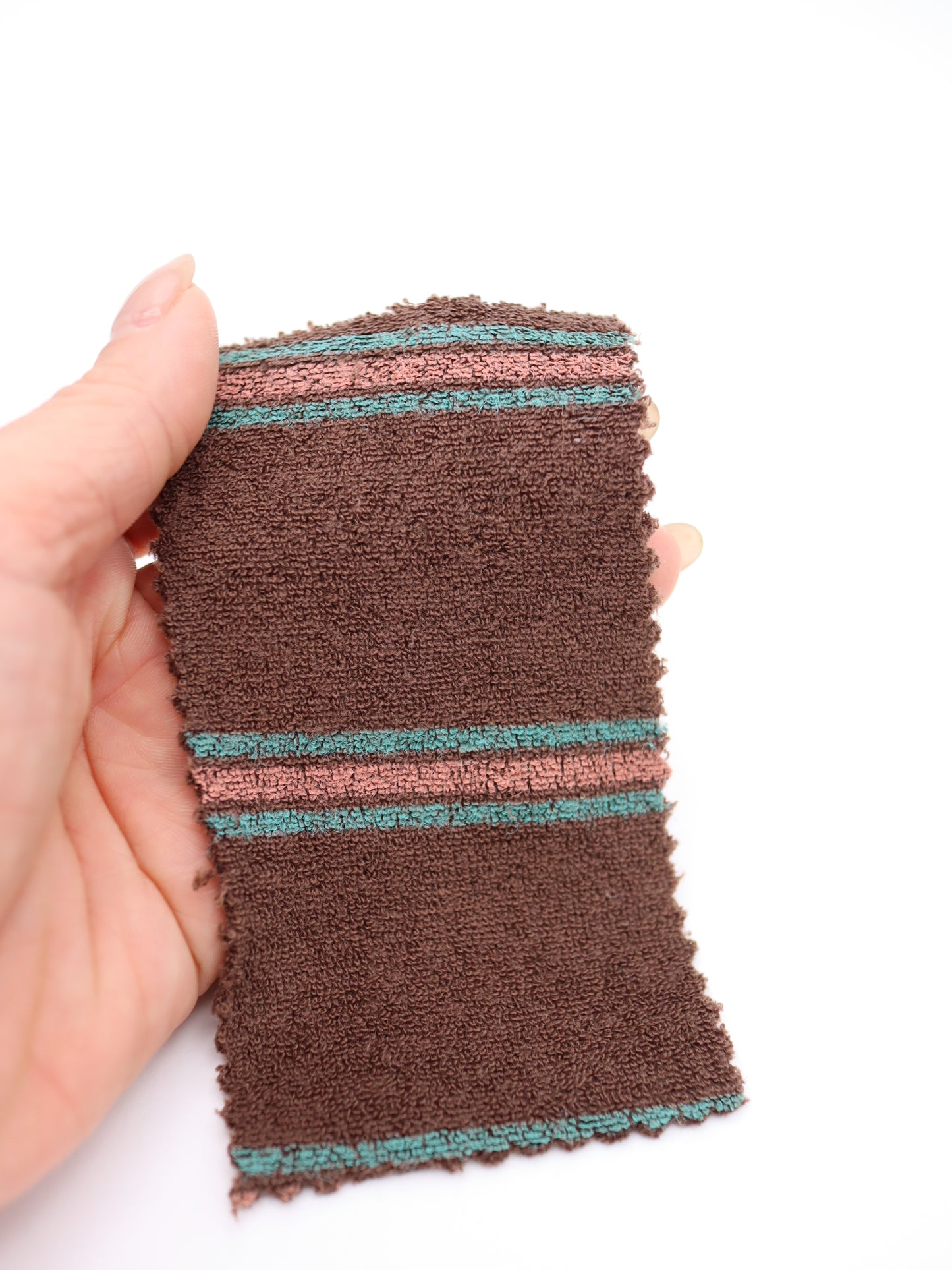 伸縮性ミニパイル・ヴィンテージマルチボーダー｜147cm幅・綿混・肉厚（★2）・吸汗速乾・超伸縮・型崩れ防止｜ドッグウェア・サマーロンパース・タンクトップ向け｜26SS-004【生地仕入れ代行卸】