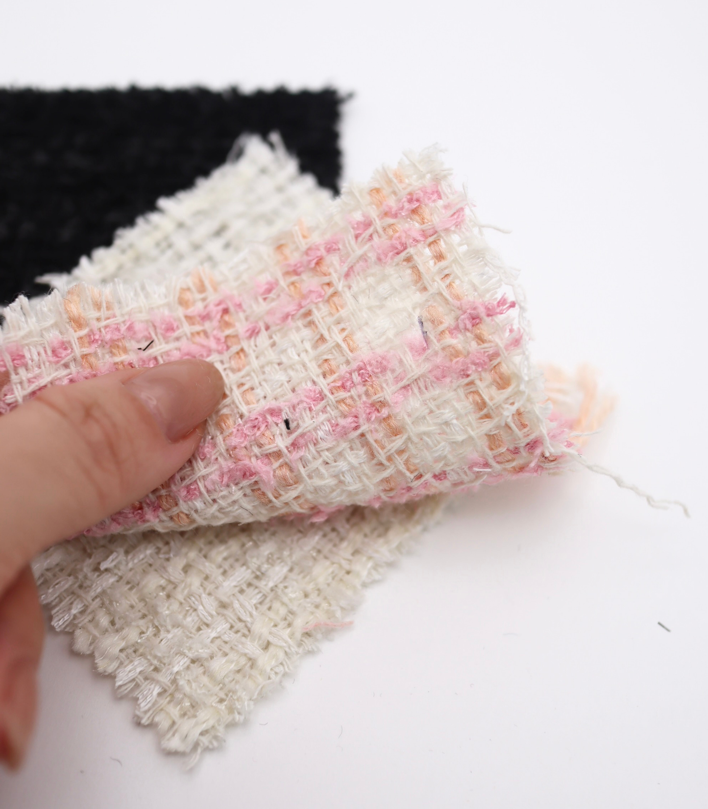 【25SS-347】キラキラヤーンミックスツイード　/0.5ｙあたり=～1160円