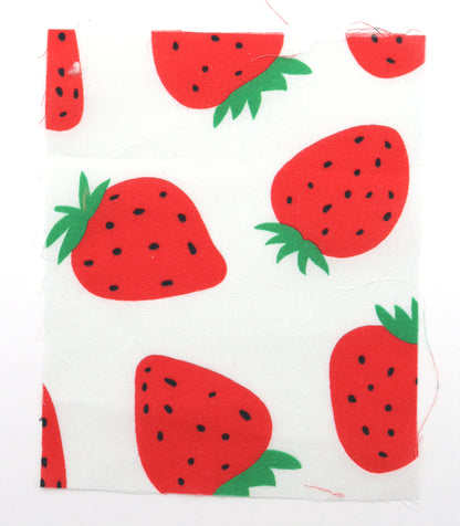 【25SS-242】イチゴプリント綿ローン　/0.5ｙあたり = ～715円